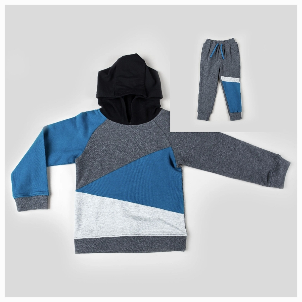 Boys Color Block Hoodie and Joggers